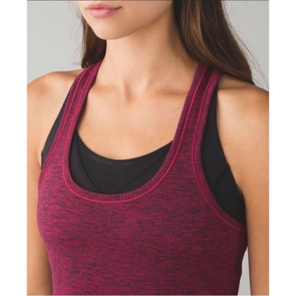 Lululemon Swiftly Tech Racerback in Heathered Berry Rumble - Picture 6 of 7